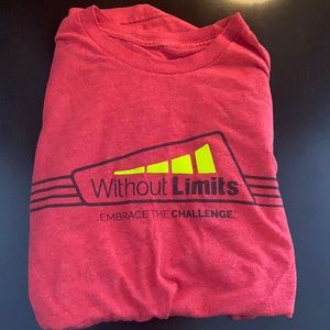 Red without limits medium t-shirt